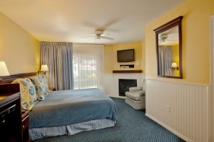 King with Fireplace at Monterey Bay Lodge